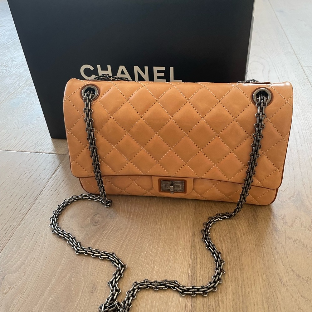 Chanel bag camel color excellent condition